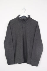 Vintage Nautica 1/4 Zip Sweatshirt L - Grey - ENDKICKS