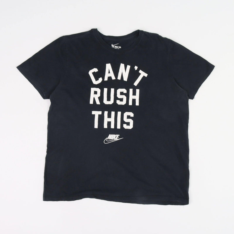 Vintage Nike Can't Rush This T-Shirt S - Black - ENDKICKS