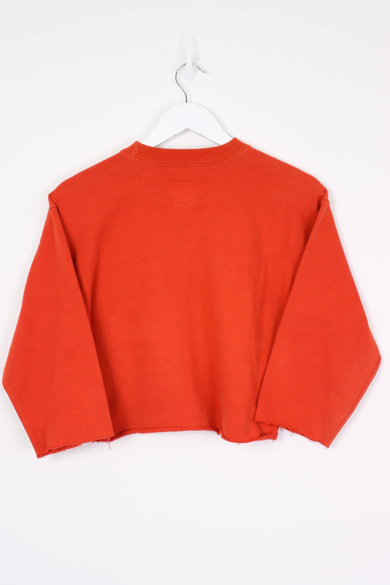 Vintage Nike Crop Top Sweatshirt (W) S - Orange - ENDKICKS