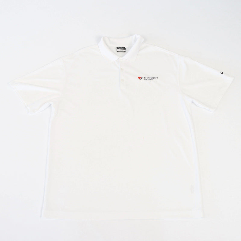 Vintage Nike Golf Thrivent Financial Polo Shirt XXL - White - ENDKICKS