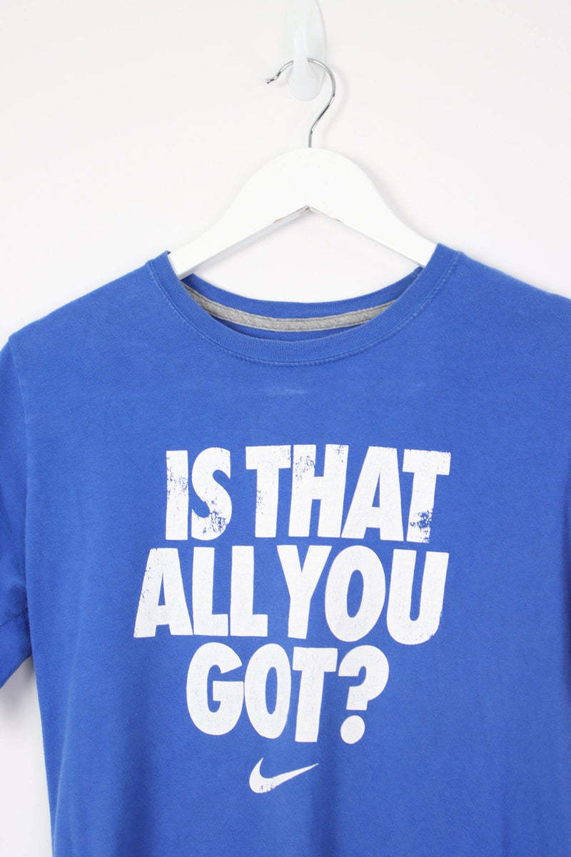 Vintage Nike ITAYG Logo T-Shirt M - Blue - ENDKICKS