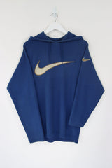 Vintage Nike Logo Hoodie S - Blue - ENDKICKS