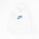 Vintage Nike Logo Hoodie S - White - ENDKICKS