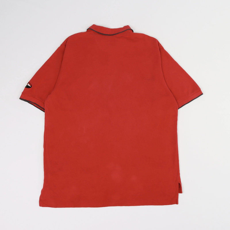 Vintage Nike Logo Polo Shirt XXL - Red - ENDKICKS
