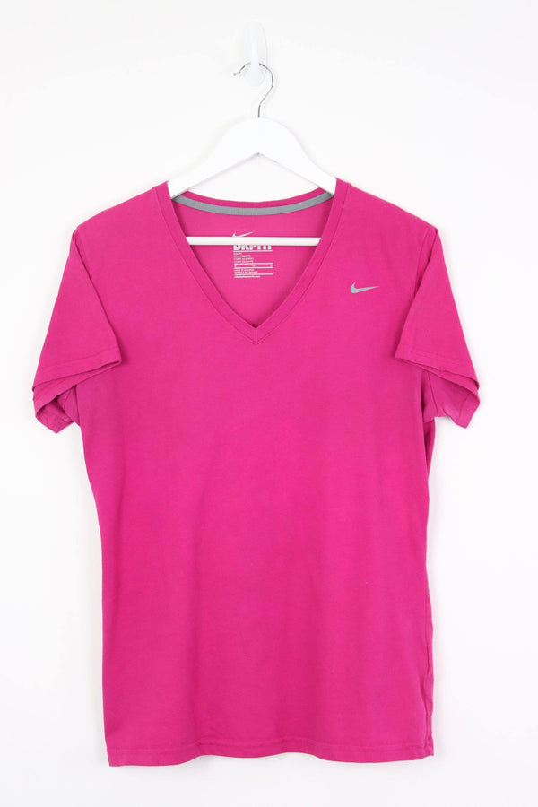 Vintage Nike Logo T-Shirt (W) XL - Pink - ENDKICKS