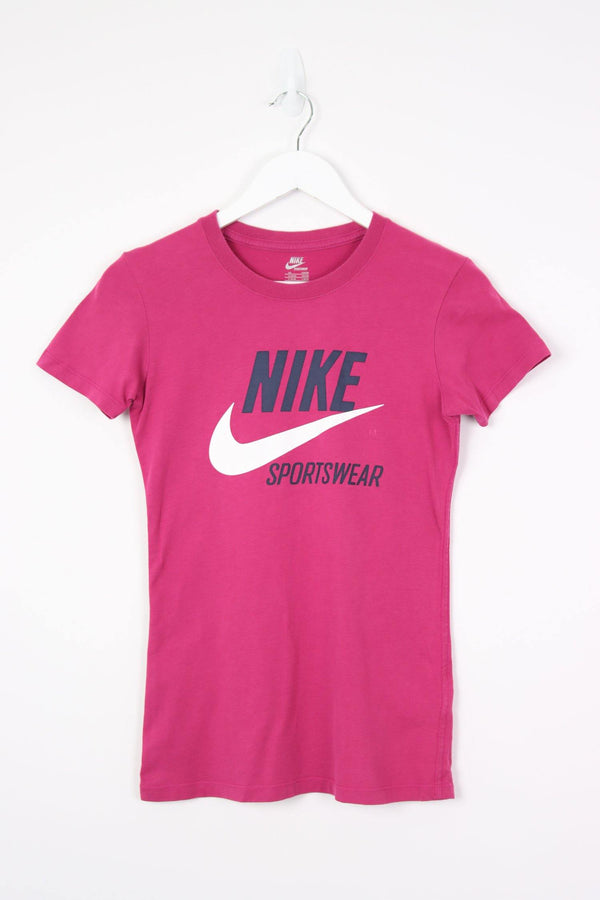 Vintage Nike Logo T-Shirt (W) XS - Pink - ENDKICKS