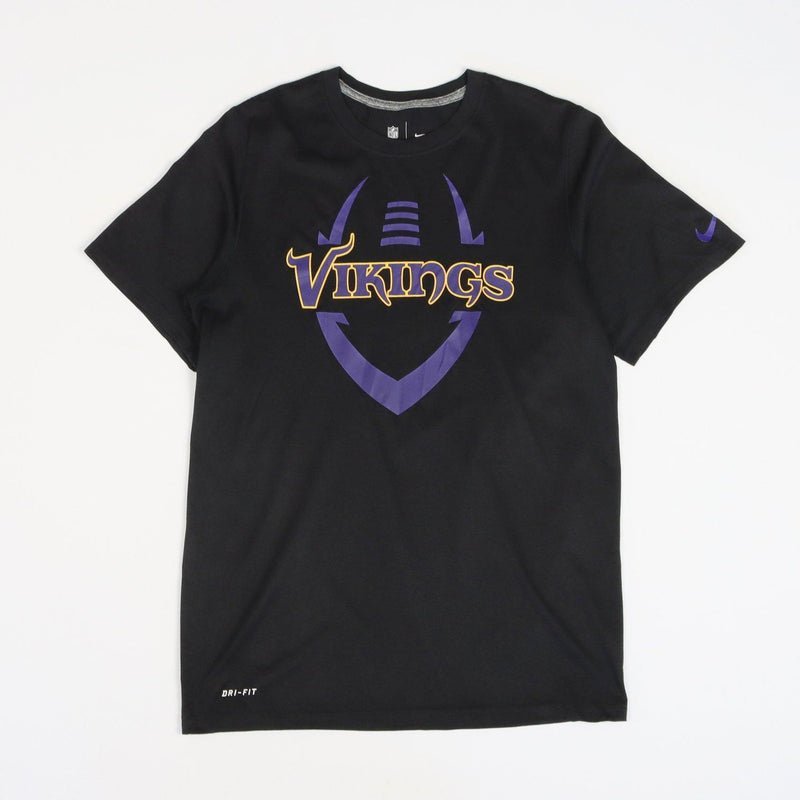 Vintage Nike NFL Minnesota Vikings T-Shirt S - Black - ENDKICKS