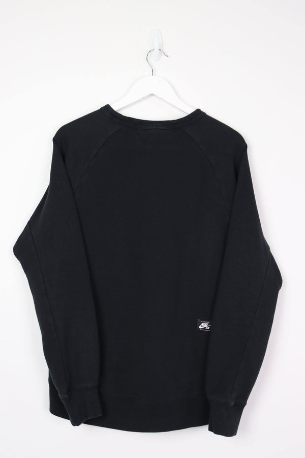 Vintage Nike SB Crewneck Sweatshirt M - Black - ENDKICKS