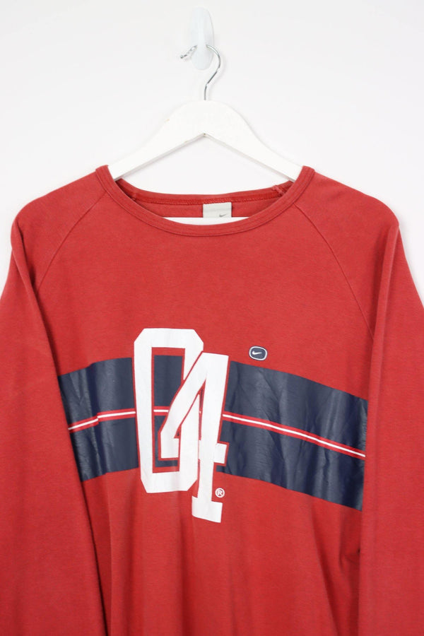 Vintage Nike Sooners Sweatshirt XL - Red - ENDKICKS