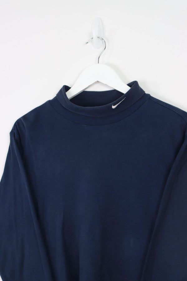 Vintage Nike Turtleneck Sweatshirt XS - Blue - ENDKICKS