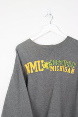 Vintage North Michigan University Sweatshirt XXL - Grey - ENDKICKS