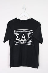 Vintage North Texas University T-Shirt S - Black - ENDKICKS
