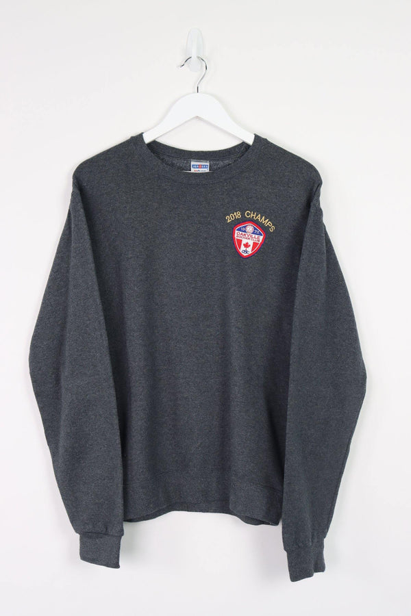 Vintage Oakville Soccer Logo Sweatshirt S - Grey - ENDKICKS