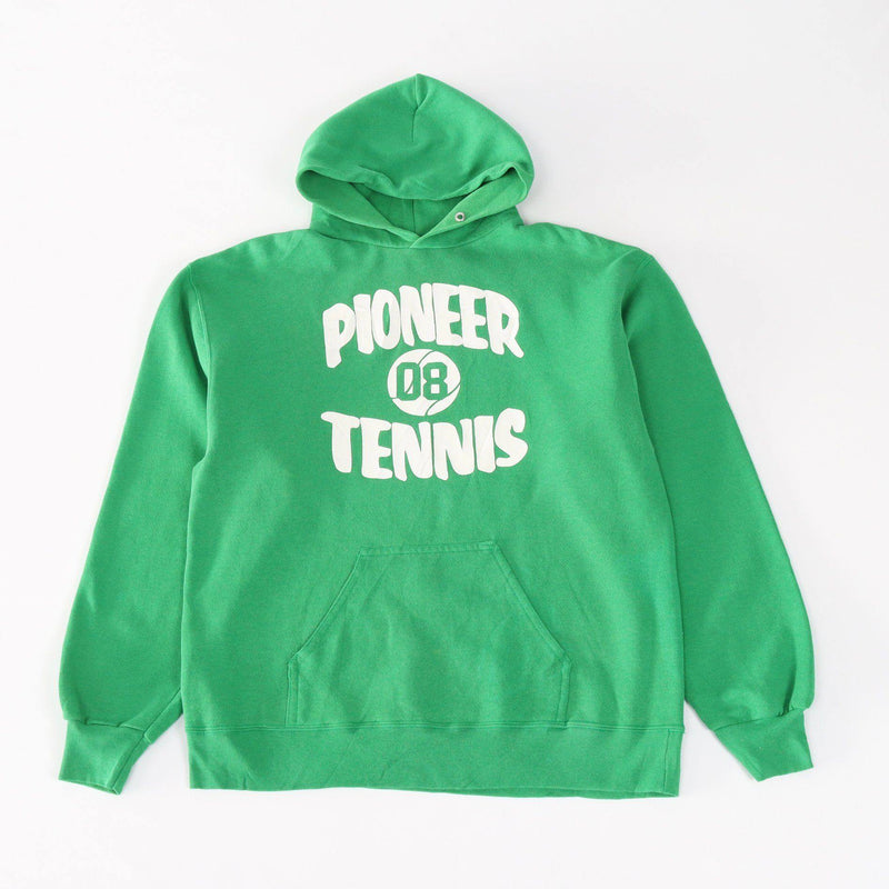 Vintage Pioneer Tennis Logo Hoodie M - Green - ENDKICKS
