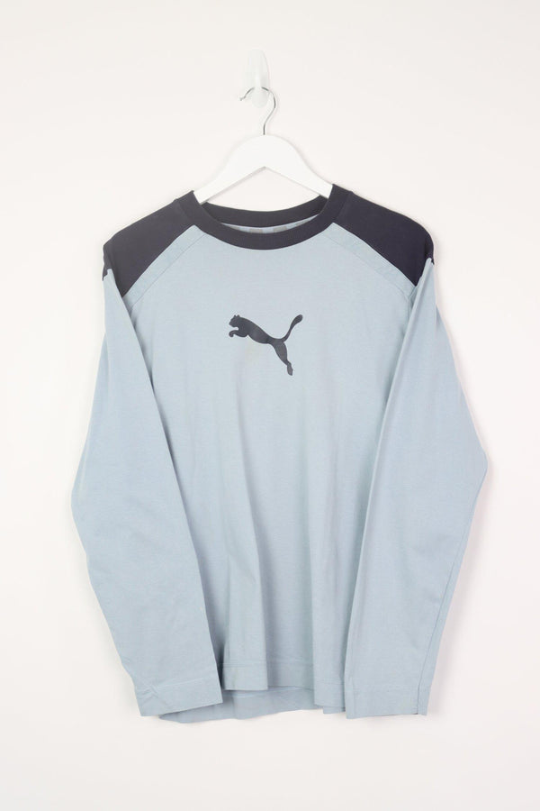 Vintage Puma Crewneck Sweatshirt M - Blue - ENDKICKS