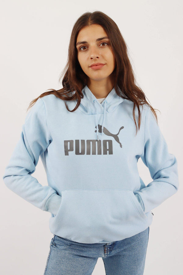Vintage Puma Logo Hoodie M - Blue - ENDKICKS