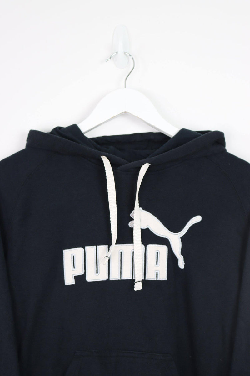 Vintage Puma Logo Hoodie (W) L - Black - ENDKICKS