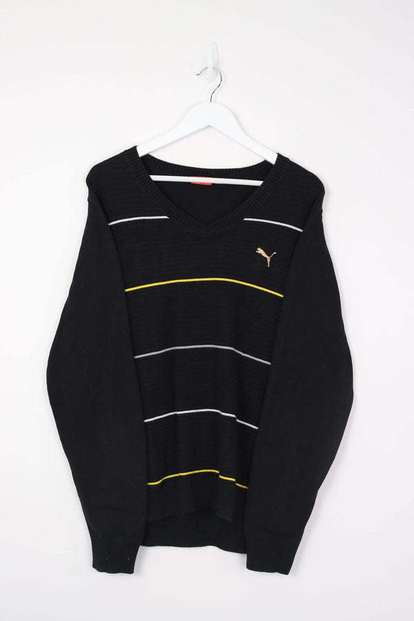 Vintage Puma Logo Sweatshirt XL - Black - ENDKICKS
