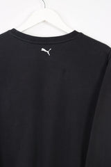 Vintage Puma Logo Sweatshirt XS - Black - ENDKICKS