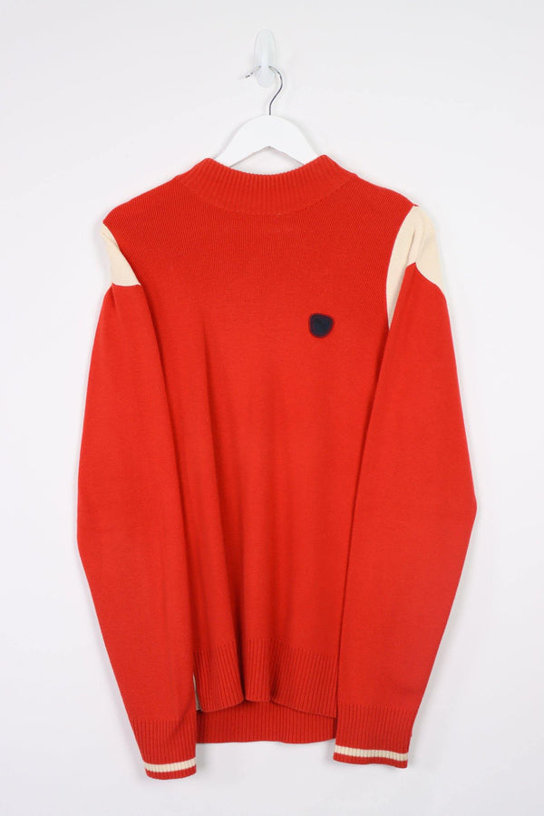 Vintage Puma Mockneck Sweatshirt M - Red - ENDKICKS