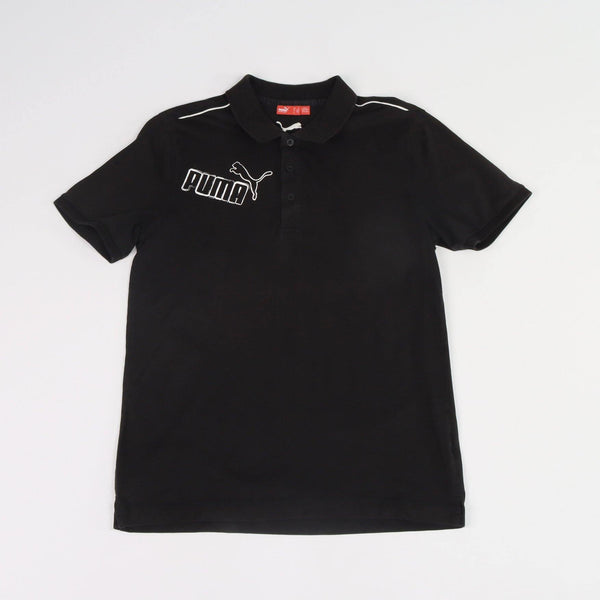 Vintage Puma Polo Shirt M - Black - ENDKICKS