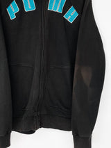 Vintage Puma Spellout Zip Sweatshirt L - Black - ENDKICKS