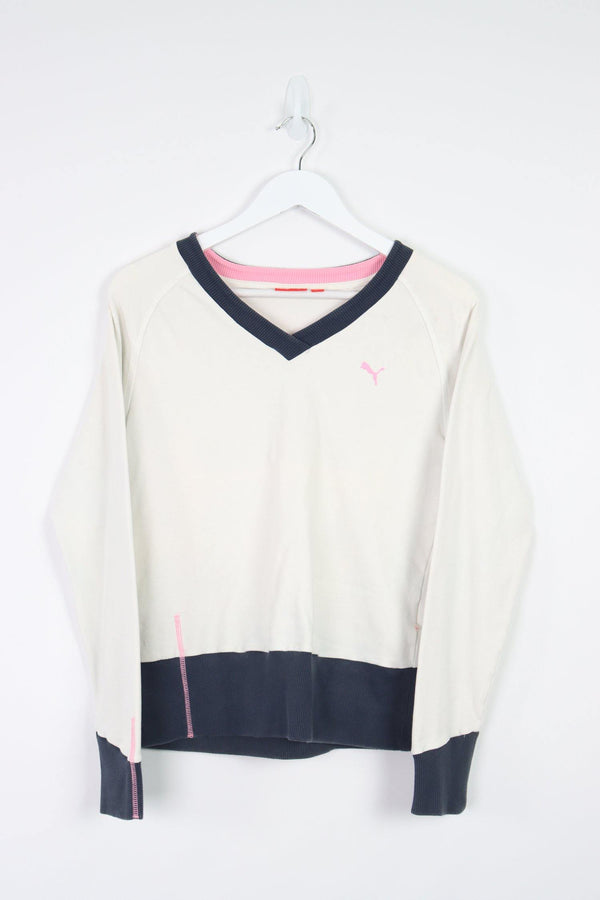 Vintage Puma Sweatshirt (W) L - White - ENDKICKS