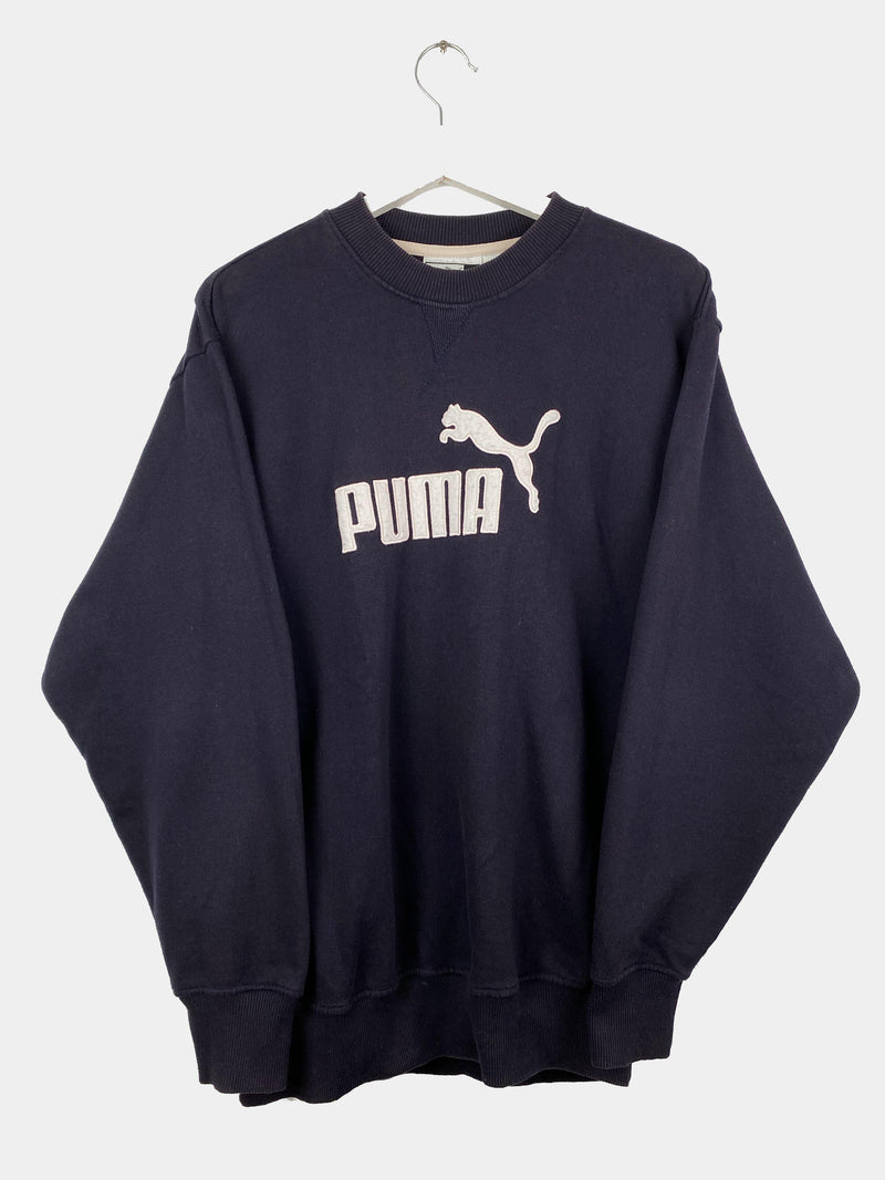 Vintage Puma Sweatshirt Women L - Purple - ENDKICKS
