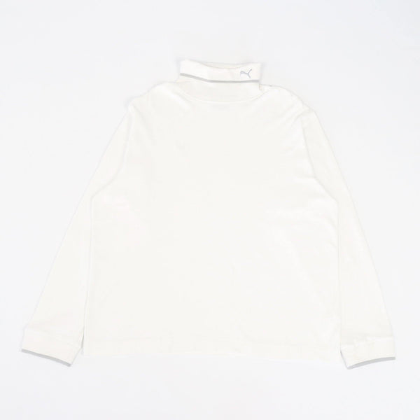 Vintage Puma Turtleneck Sweatshirt XL - White - ENDKICKS