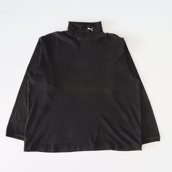 Vintage Puma Turtleneck Sweatshirt XXL - Black - ENDKICKS