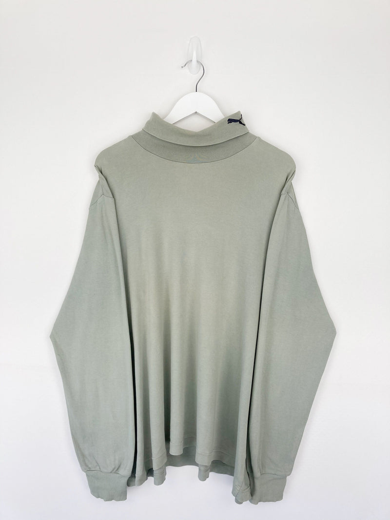 Vintage Puma Turtleneck Sweatshirt XXL - Green - ENDKICKS