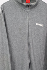 Vintage Puma Zip Sweatshirt L - Grey - ENDKICKS