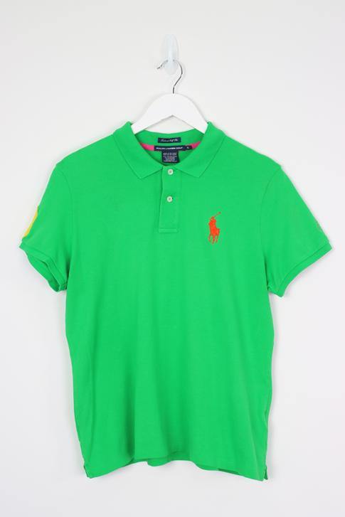 Vintage Ralph Lauren Logo Polo Shirt (W) XL - Green - ENDKICKS