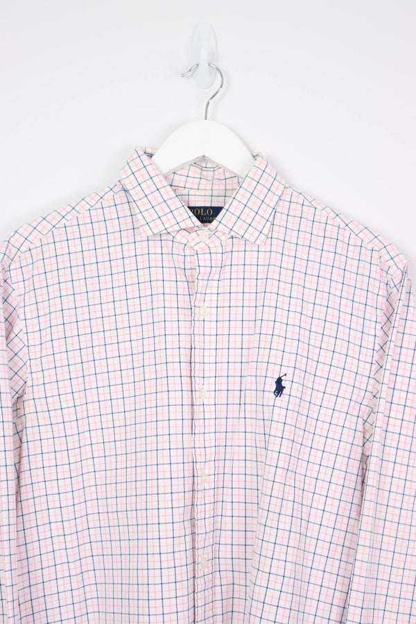 Vintage Ralph Lauren Logo Shirt L - Pink - ENDKICKS