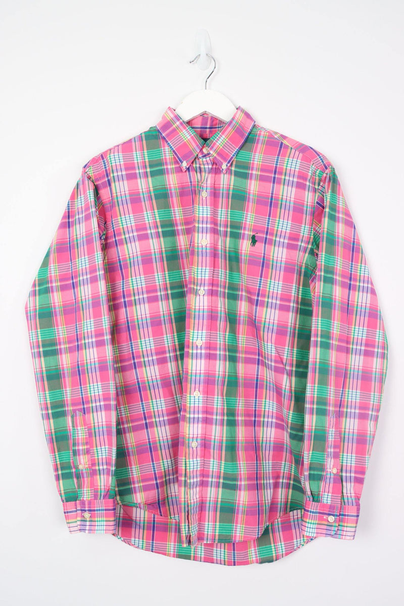 Vintage Ralph Lauren Logo Shirt M - Pink - ENDKICKS
