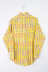 Vintage Ralph Lauren Logo Shirt M - Yellow - ENDKICKS