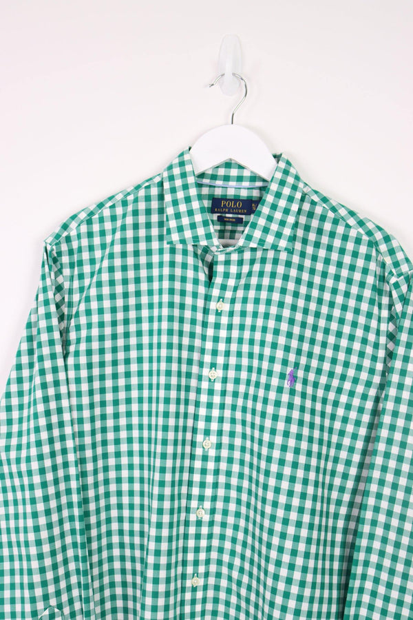 Vintage Ralph Lauren Logo Shirt XL - Green - ENDKICKS