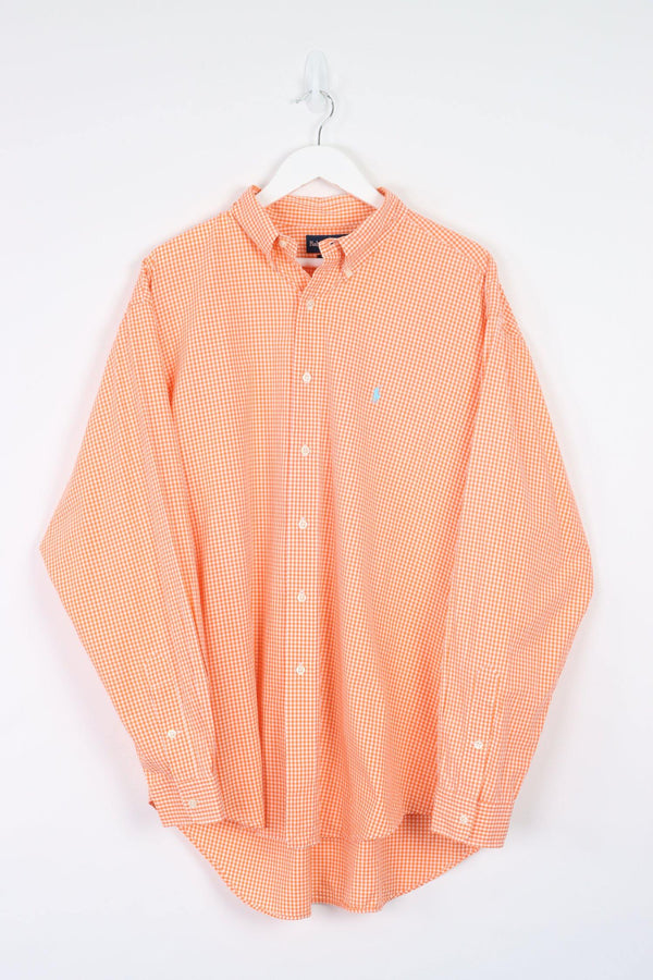 Vintage Ralph Lauren Logo Shirt XL - Orange - ENDKICKS