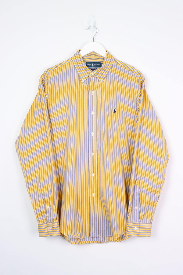 Vintage Ralph Lauren Logo Shirt XL - Yellow - ENDKICKS