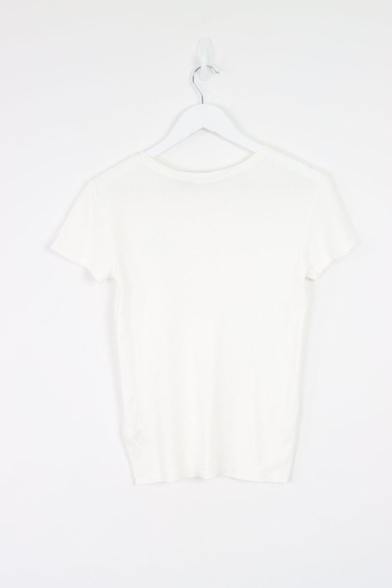 Vintage Ralph Lauren Logo T-Shirt (W) S - White - ENDKICKS