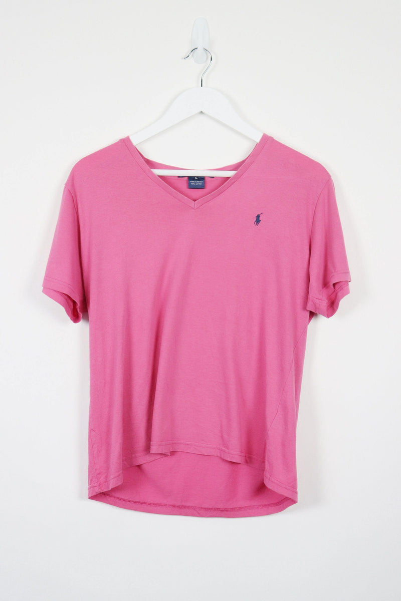Vintage Ralph Lauren Logo T-Shirt Women XL - Pink - ENDKICKS