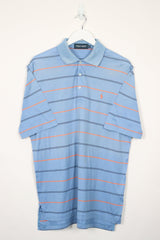 Vintage Ralph Lauren Polo Shirt L - Blue - ENDKICKS