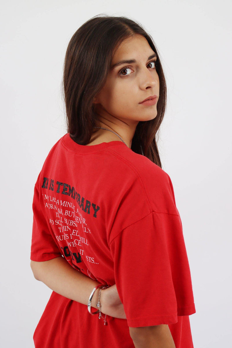 Vintage Rampart Softball T-Shirt XL - Red - ENDKICKS