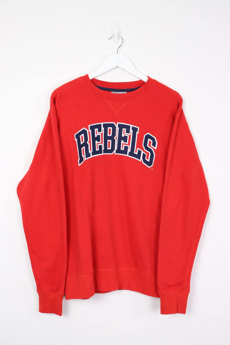 Vintage Rebels Logo Sweatshirt M - Red - ENDKICKS