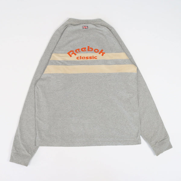 Vintage Reebok Classic Logo Sweatshirt L - Grey - ENDKICKS
