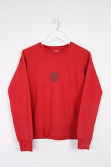 Vintage Reebok Crewneck Sweatshirt (W) M - Red - ENDKICKS