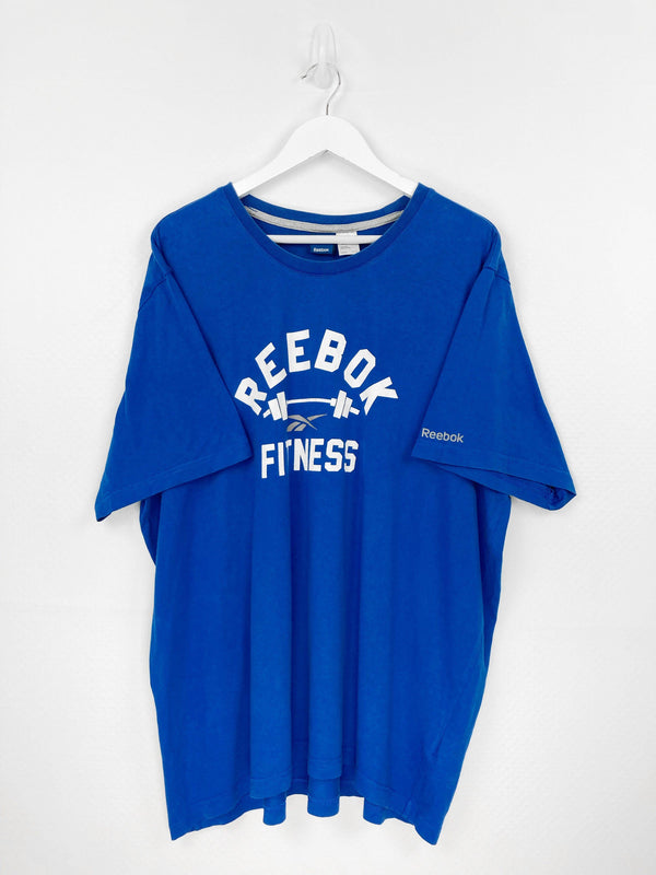 Vintage Reebok Logo T-Shirt XXL - Blue - ENDKICKS