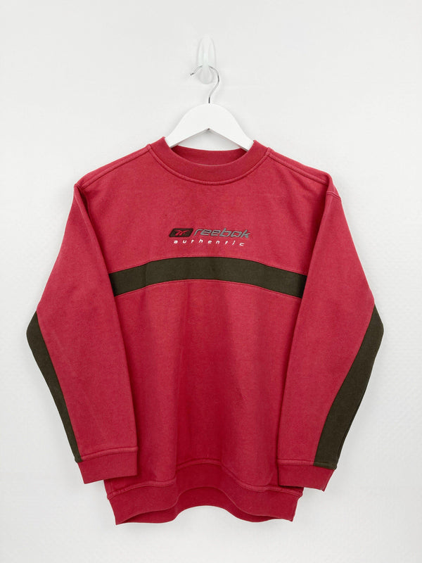 Vintage Reebok Spellout Sweatshirt Women XS - Red - ENDKICKS