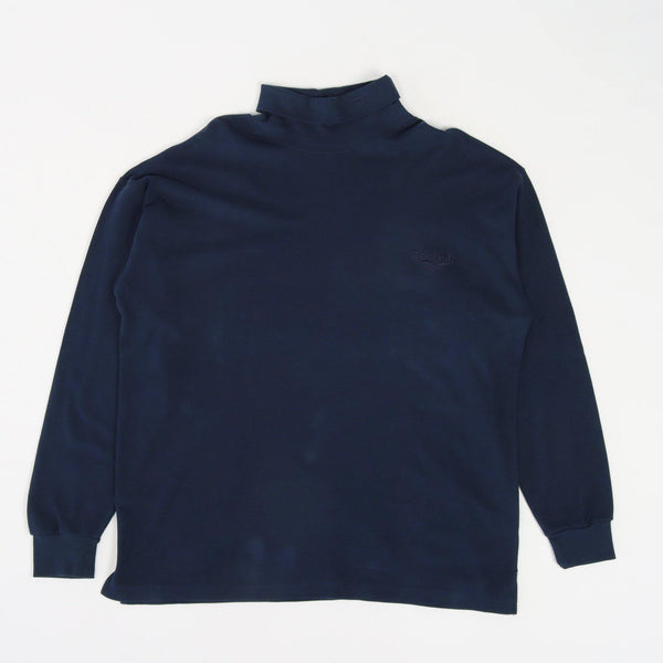Vintage Reebok Turtleneck Sweatshirt XL - Blue - ENDKICKS