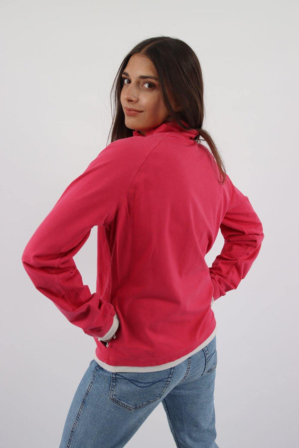 Vintage Reebok Zip Sweatshirt XL - Pink - ENDKICKS